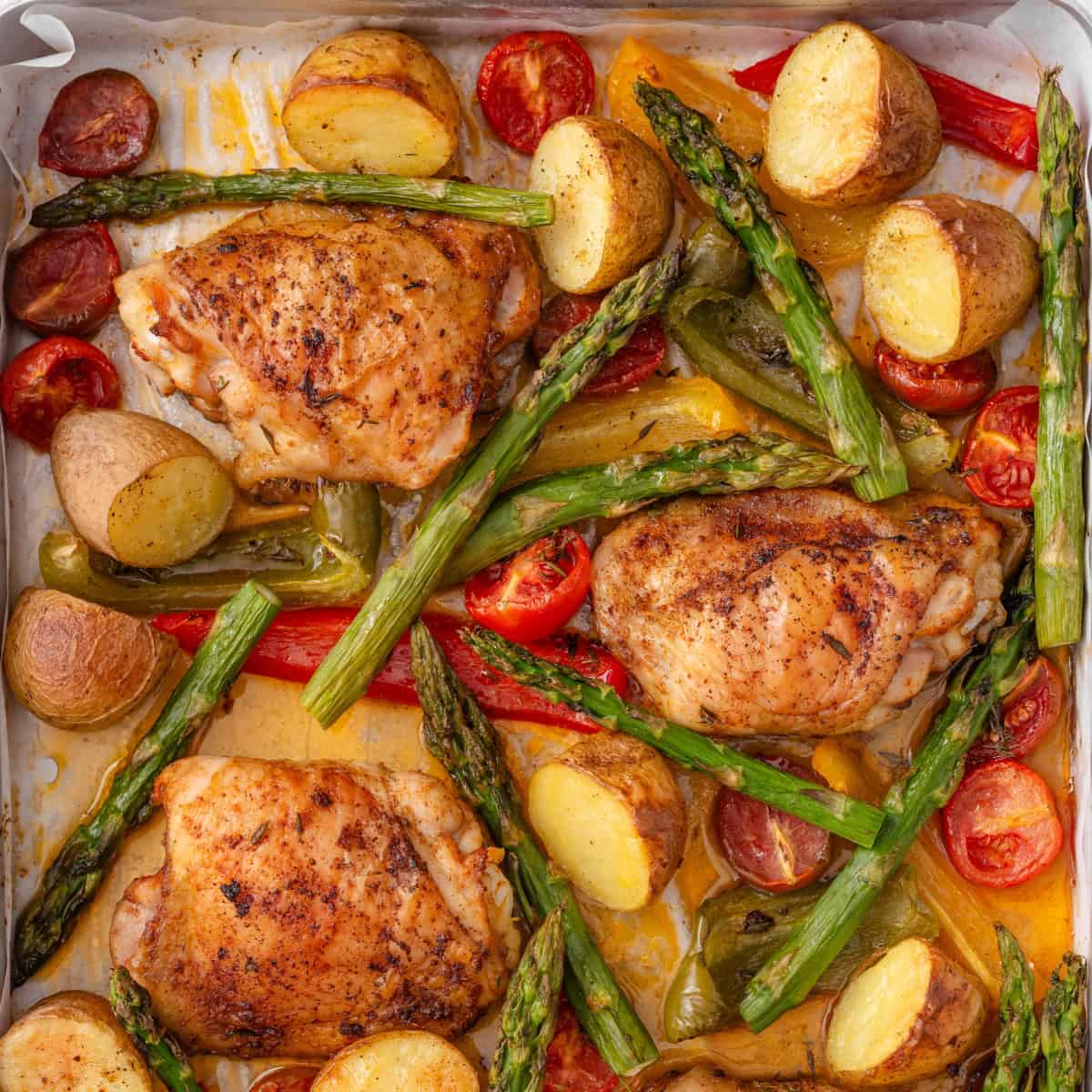 Chicken Thigh Tray Bake