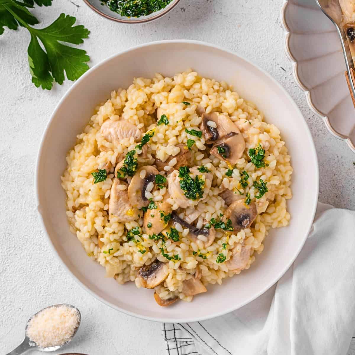 Chicken and Mushroom Risotto